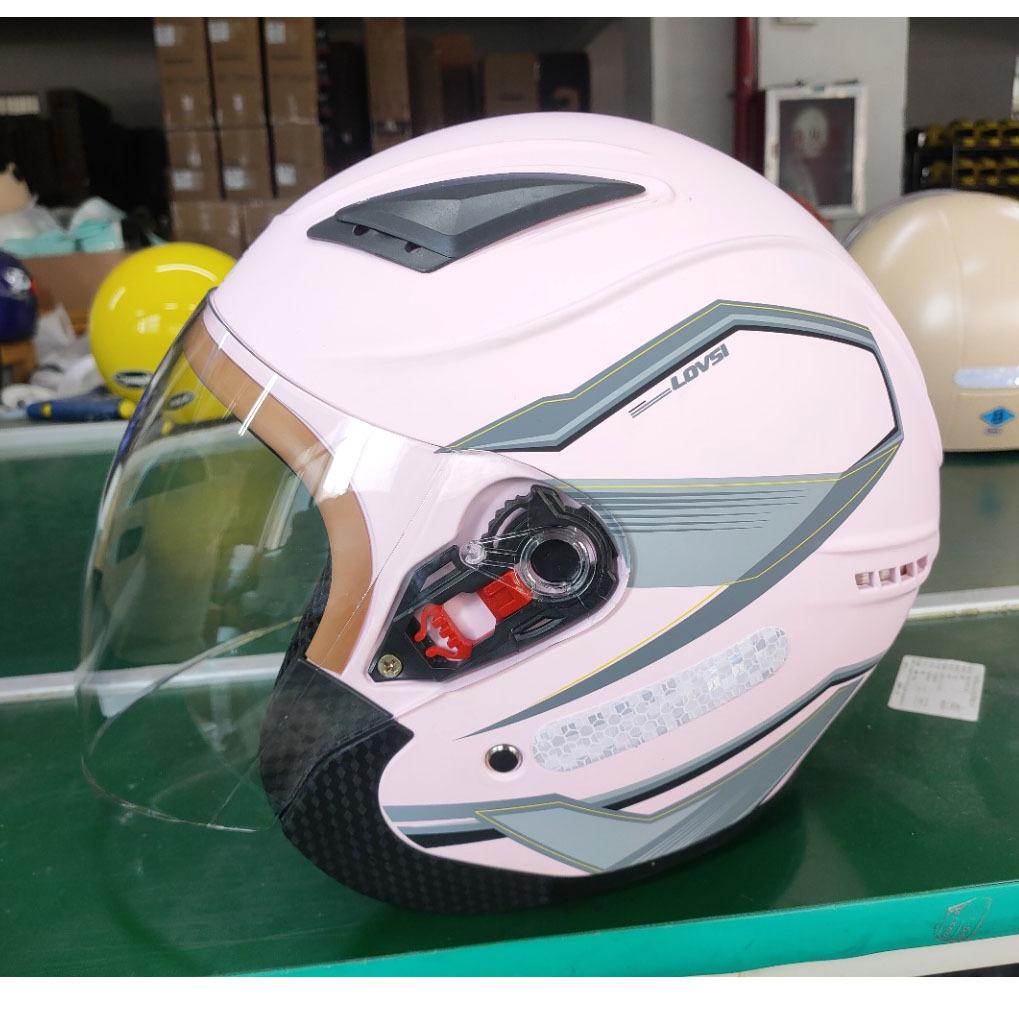 A Standard National Standard 3C Certification Motorcycle Helmet Four Seasons Electric Car Helmet Unisex Warm Half Helmet Riding