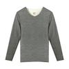 Men's Thermal Underwear Top - Velvet Lined, Thickened Long-Sleeve for Autumn/Winter Cold Protection