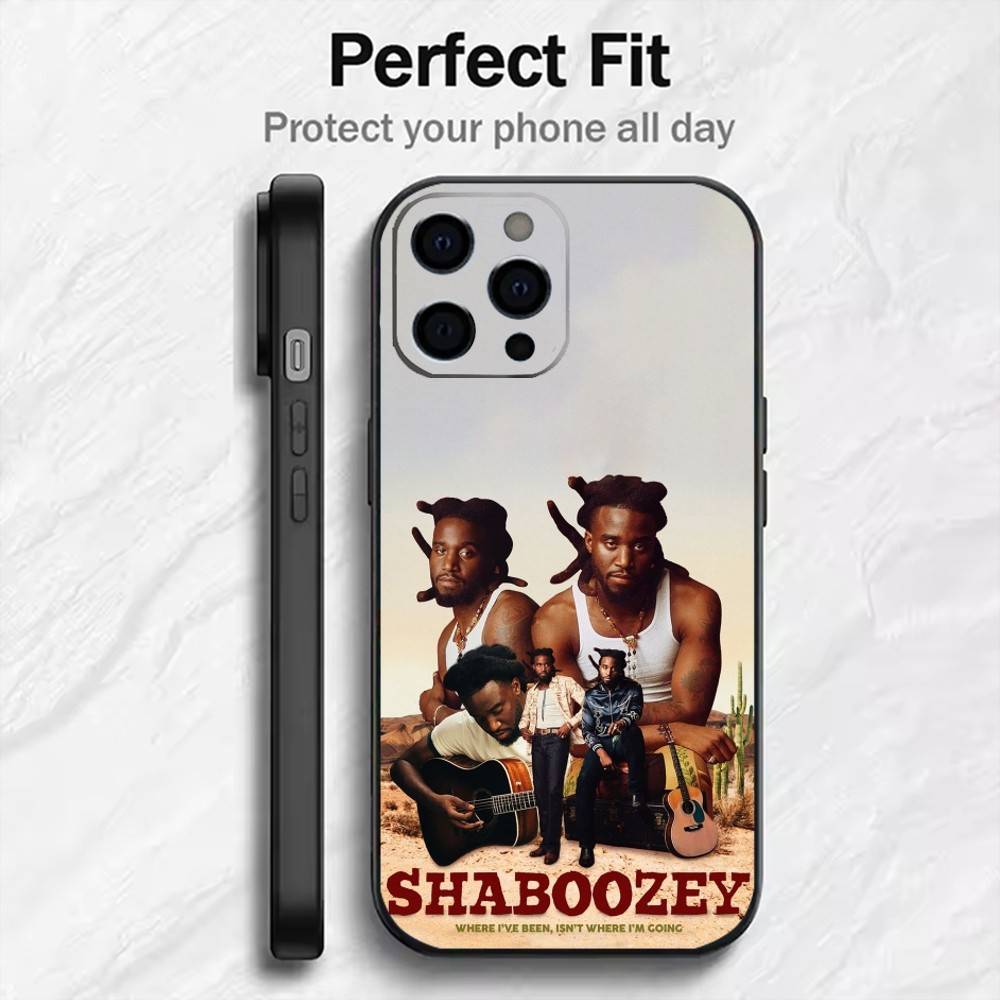 

Singer S-Shaboozey Phone Case For iPhone17,16,15,14,13,12 Plus,Max Soft Silicone Black Cover iPhone15plus