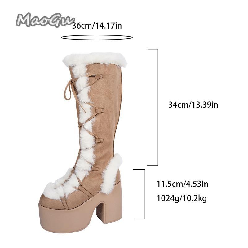 Women`s Winter Snow Boots Gothic Lolita