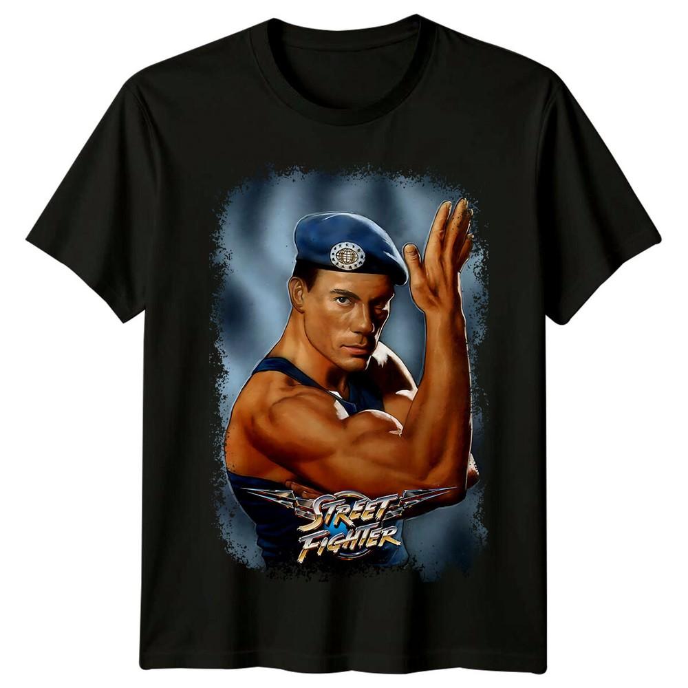 

уличный боец (1994) Футболка с постером фильма в стиле ретро 90-х, унисекс S