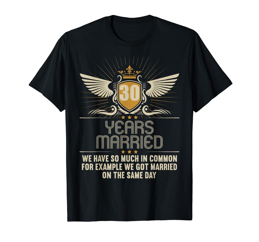 30 Years of Marriage 30th Anniversary 30th Wedding Anniversary T-Shirt