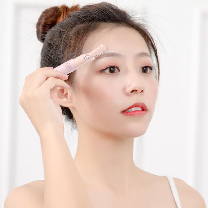 Electric Eyebrow Trimmer Razor Brow Shaping Portable Shaving With Duals Cutter Head Design Washable Hair Trimmer Razor Tools