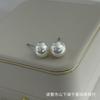 Zhuji Freshwater Natural Pearl Earrings89mm The earrings are perfectly round and have a very strong shine18k Gold earrings