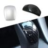Car Head Sequin Trim Stick For Hyundai IX35 2018     ABS Silver/Carbon Fiber Gear Cover Shift Knob Control 1pcs