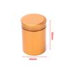 1 st 60 ml Mini Bärbar Rese Te Lufttät Liten Läckagesäker Behållare Stash Burk Metall Aluminiumburkar 65*45 mm 3 Färg Godis Förvaringslåda