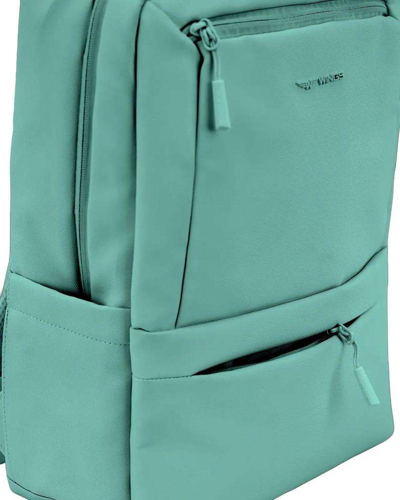 Wings Cbp003 Cabin Backpack Luggage with Laptop Pocket for Work and Travel Teal