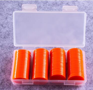 100 Stuks Plastic Poker Chips Casino Bingo Markers Voor Plezier Familie Club Kermis Bingo Spel Benodigdheden 25 Mm 9 Kleuren