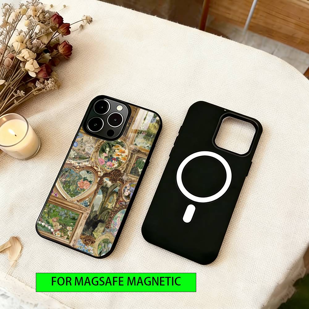 

Forest Collage Phone Case For iPhone17,16,15,14,13,12,11 Plus,Pro Magnetic For Magsafe Wireless Charging iPhone14Plus