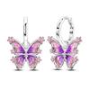 2025 New 925 Sterling copper Hoop Earrings Flowers Zircon Drop Earrings Stud For Woman Fine Birthday Wedding Party Zircon Gifts