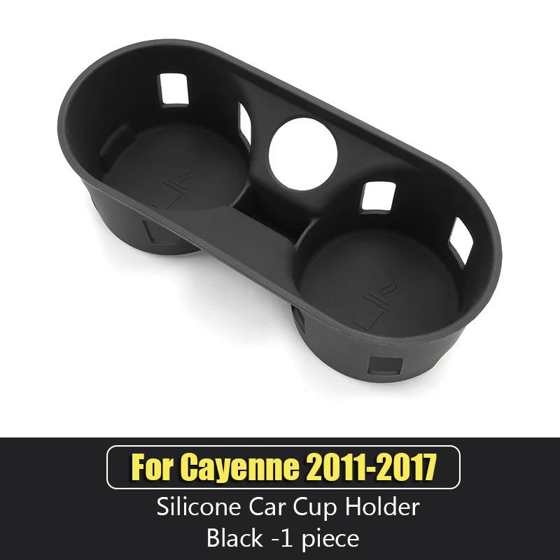 For Porsche Cayenne 958 2011 2012 2013 2014 2015 2016 2017 Silicone Car Cup Holder Insert Coaster Drink Organizer Accessories