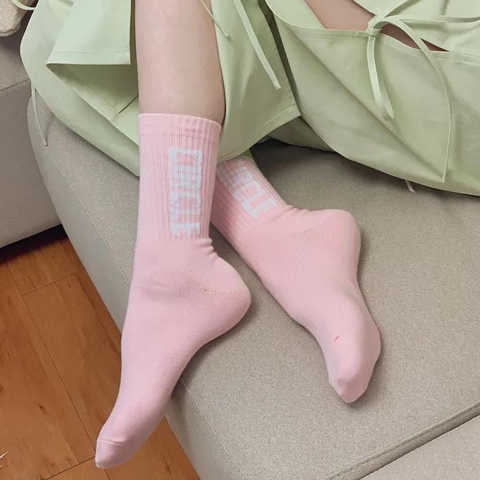 Big logo socks | Pink