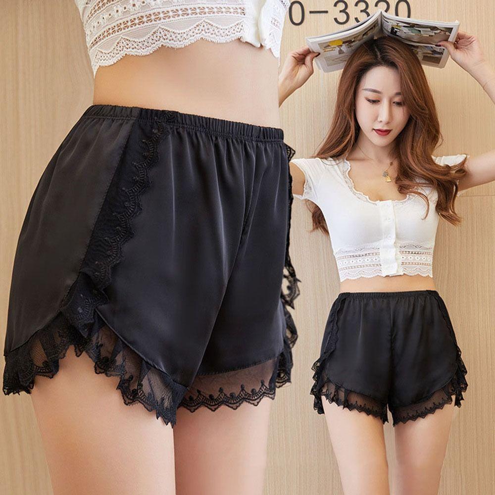 Pants For Women Loose Home Shorts Lace Sleep Bottoms Safety Short Pants Polyester Pajamas Shorts