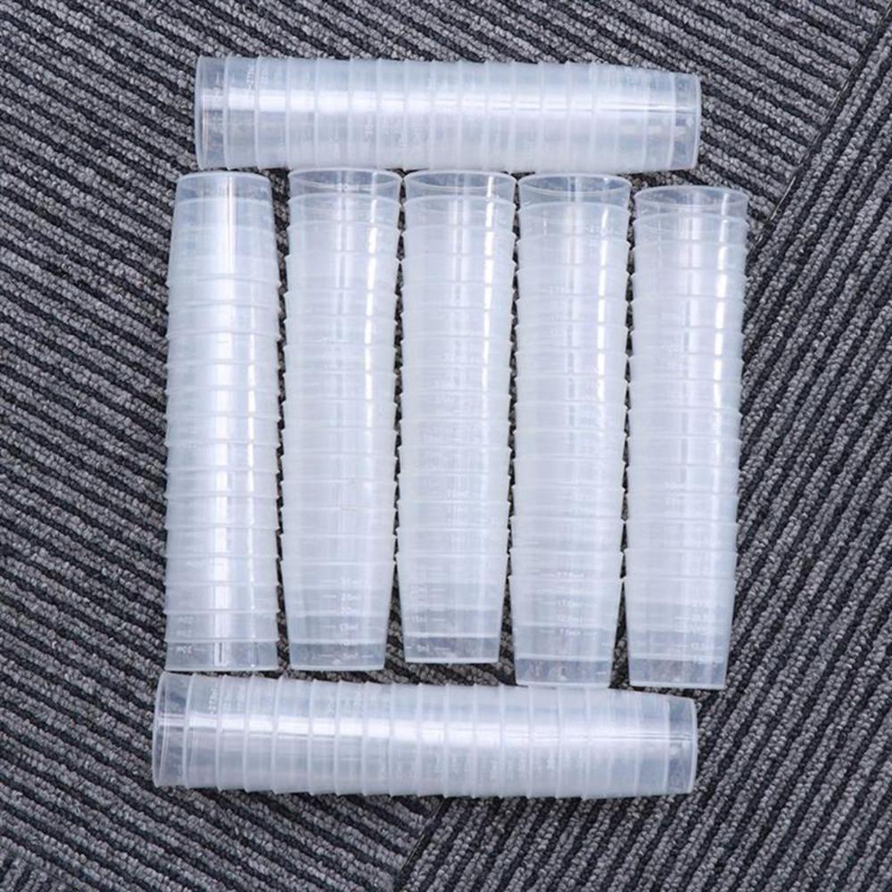 Epoxy Mixing Transparent Plastic Container Scale Cups Measuring Tool Graduated Cups