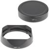 Haoge Bayonet Metal Square Lens Hood Shade for Fujifilm XF16-50mmF2.8-4.8 R LM WR, Fuji Fujinon XF 33mm F1.4 R / XF33mmF1.4 R Lens, LH-X33B + Cap-X33B