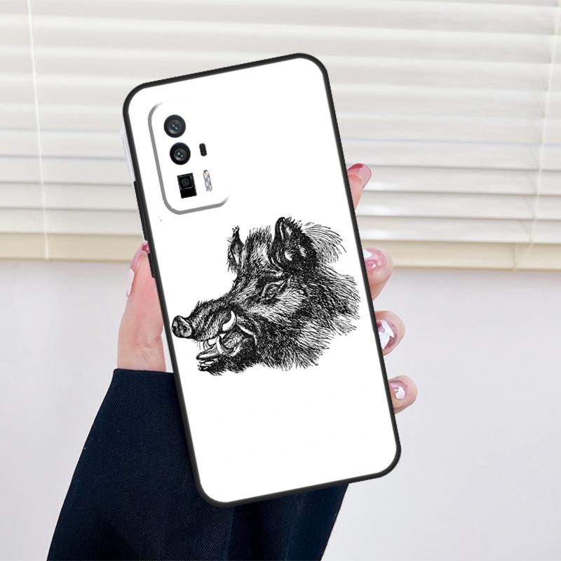 Wild Boar Cover For Xiaomi 13 14 15 Ultra 11T 12T 13T 14T Pro POCO X7 Pro X3 X5 X6 M6 F5 F6 Pro Case