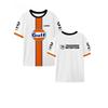 Fashion Women's T-Shirt 2025 New Track and Field Racing Team Gulf Oil Motorcycle Suit Fast Drying Short Sleeve T-Shirt Men's 3D Printing