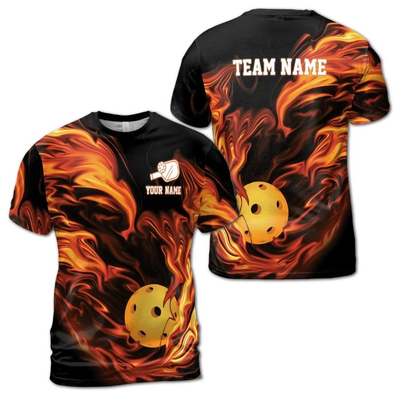 Fashion Pickleball Graphic Jersey 3D Printed Men s Personalized Name Team Name O Neck Oversized Breath Tshirt Fashion Sports Tee XXS