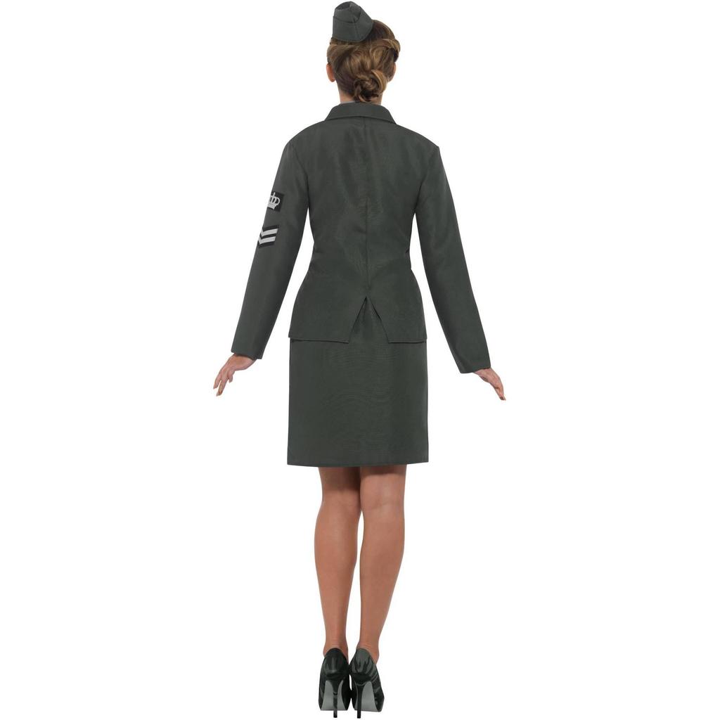 Smiffys Womens/Ladies WW2 Army Costume Set