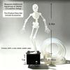 Saugfuß Aquarien Tanzschädel Sprudler Skelette Statue Bewegliches Sauerstoff Skelett Aquarium Becken