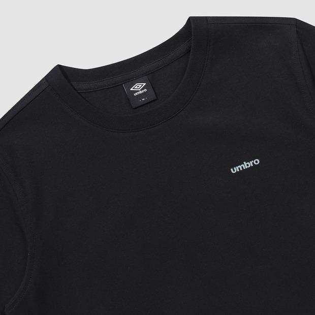 UMBRO Women'S Slim Fit Short Sleeve T-Shirt Black (Uq222Crs51)