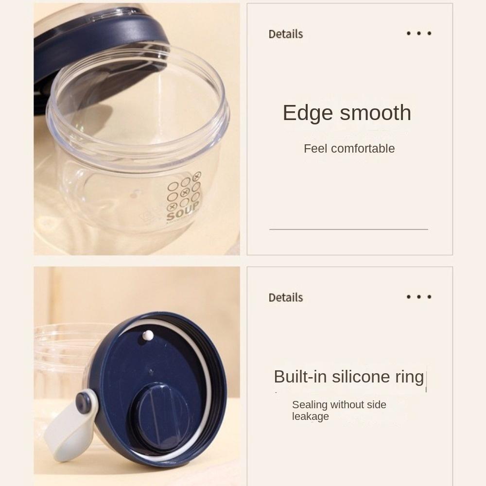 Portable Salad Containers Food Storage Overnight Oatmeal Cup Leakproof Yogurt Cups  Breakfast