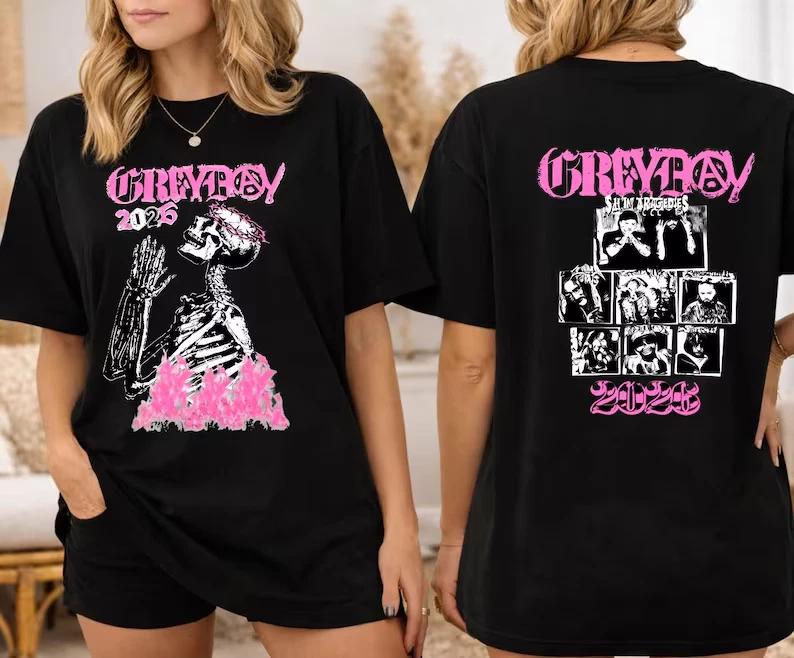 Grey Day 2026 Tour Shirt, Suicideboys G59 Merch, Unisex Rapper Clothing S