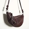Unisex Niche Large Capacity Half Moon Bag Ins High-end Leather Shoulder Crossbody