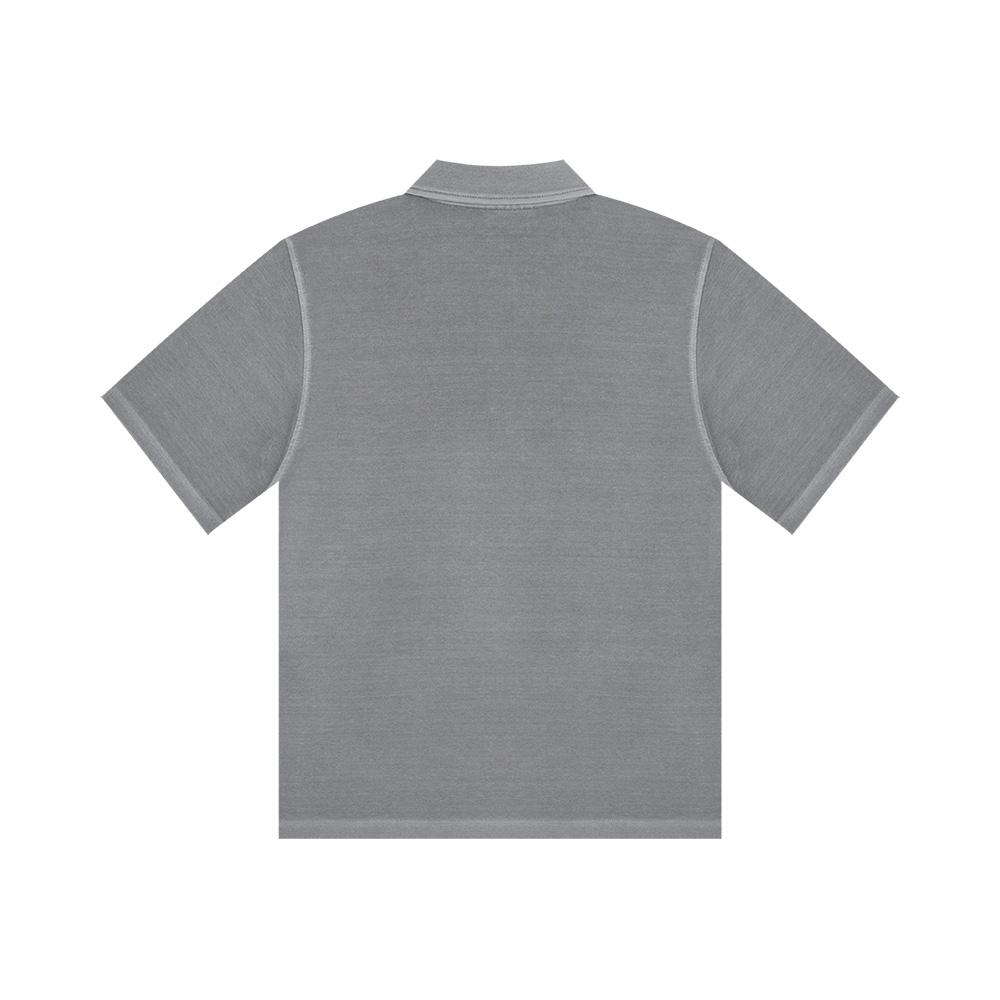 Ipiti Sel Pigment Sun Logo Polo Tee (L/Grey)