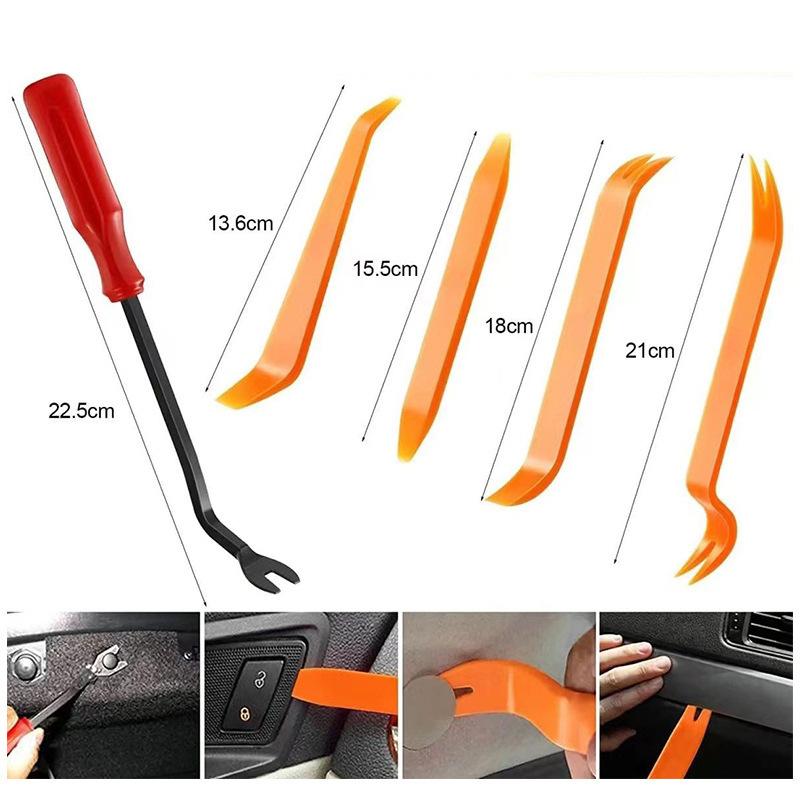 100Pcs Car Clip 6 Size Auto Interior Plastic Bumper Clips Rivets Fasteners Push Type Pin Retainer Trim Kit With Fastener Remover