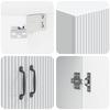 Wall Mounted Cabinet White 66 X 34.5 X 90 Cm Particleboard