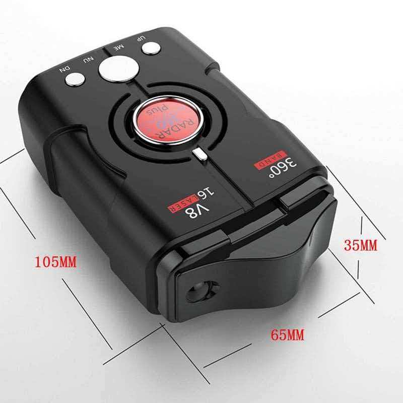 Radar Detector, Car Anti-radar Speed Detector, Supports Multiple Frequency Bands, Speed Safety Warning Device.