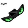 Car Enthusiast Lighting Gear Solar Devil Eyes Light for Windshield, Magnetic Installation Window Warning Sign with Three Night Driving Atmosphere Lamp