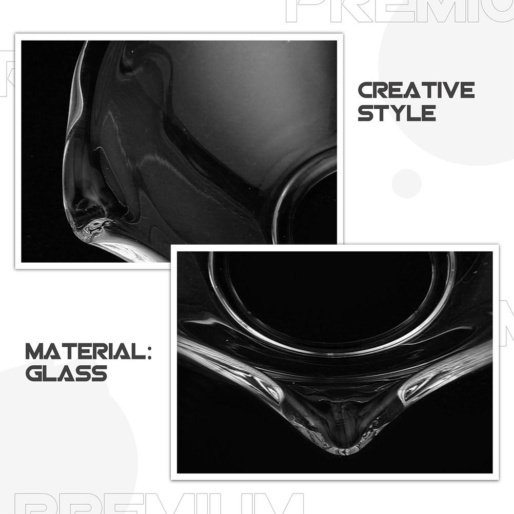 6Pcs Transparent Glass Drip Protectors Wax Catchers Reusable Bobeches for Wedding Holiday Party Church Decoration