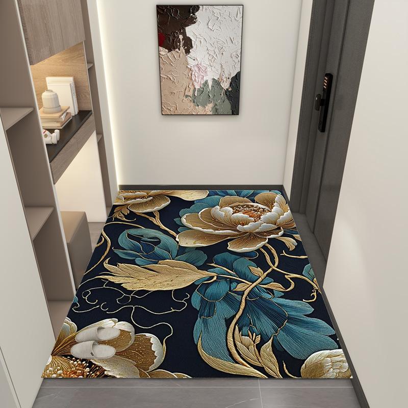 Chinese Style Floor Mat Entrance Door Entrance Foyer Foot Mat Anti Slip Carpet Door Mat Entrance Door