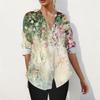 Womens Button Down Shirt  Long Sleeve Shirts For Women Print Graphic  Blouse Top