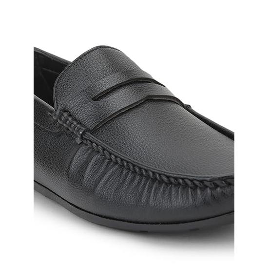 Liberty Fortune AVN-62E Herre Formelle Loafers uten lisser - Svart, Brun - Syntetisk Lær Slip-on med Polstret Fotseng - Stilig Kontorfottøy