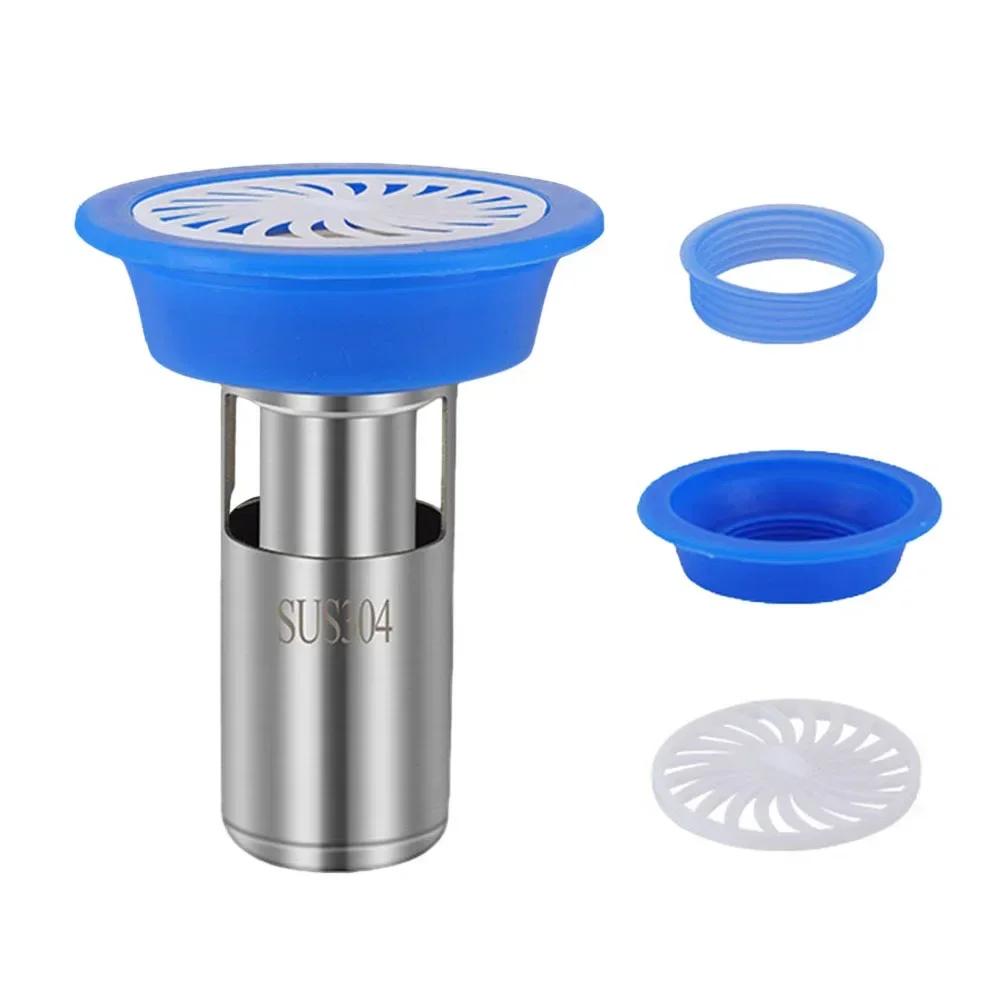 Sealed Cover Floor Drain Core Silicone Seals Silver Anti-rust Bathroom Floor Drain Deodorant Cover High Quality