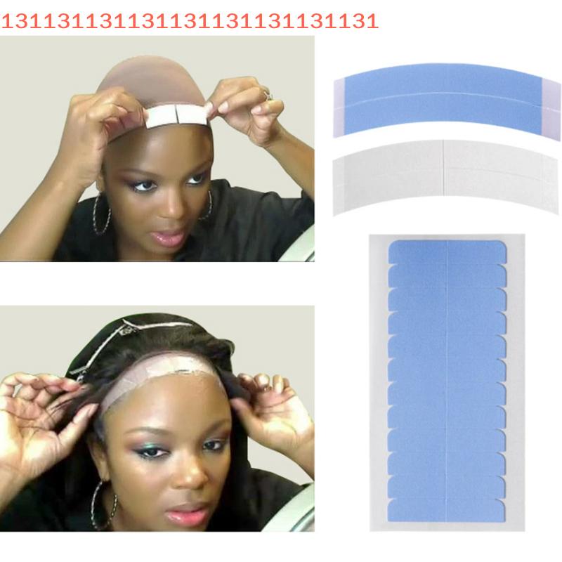 60Pcs Hair Extension Tape Tabs Scraper Replacement Double Sided Adhesive Strong Waterproof Traceless For Extension Toupee