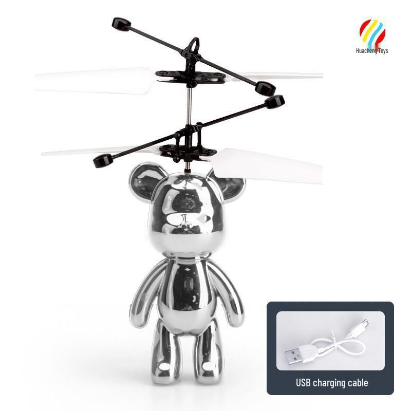 Induction Hover Helicopter Toy - Remote Control, Drop-Resistant, Indoor Airplane for Kids