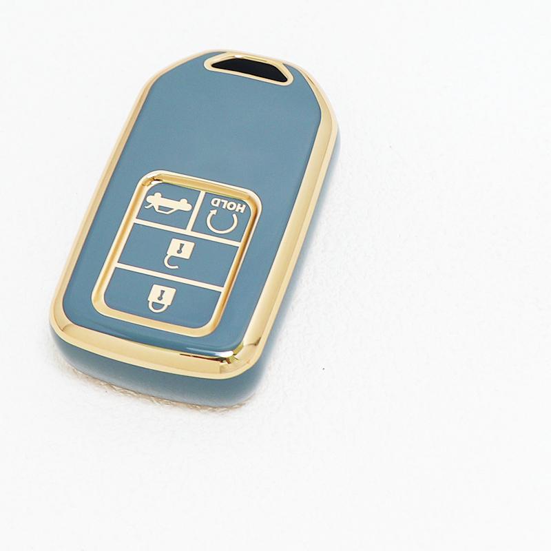 Auto Keyless For Honda Crv Xr-V Cr-V Fit Civic Accord Hr-V Hrv City Odyssey 4 Buttons Tpu Car Key Cover Case Shell Fob Holder
