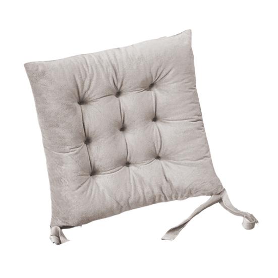 Seat Cushion Crystal Velvet Fabric Thickened High-Elastic Sponge Long Sitting Comfort Cushion Anti-Slip Design Solid Color Chair Cushion