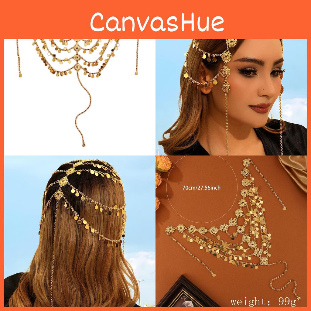 Gold Alloy Hair Accessory With Tassel Design For Women Gift And Travel Souvenir