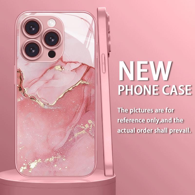 Colorata Custodia per Telefono in Vetro Galvanizzato Per iPhone 17 16 15 14 13 12 11 Pro Max Plus 16E 17Air Cover