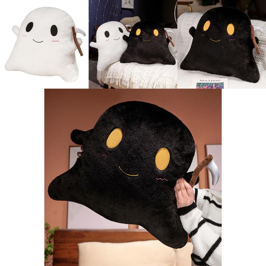 Halloween Sickle Ghost Plush Toy With Short Flannel Fabric For Holiday Decor And Gift Giving