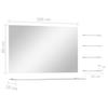 Wall Mirror with 5 Shelves Silver 100*60 cm