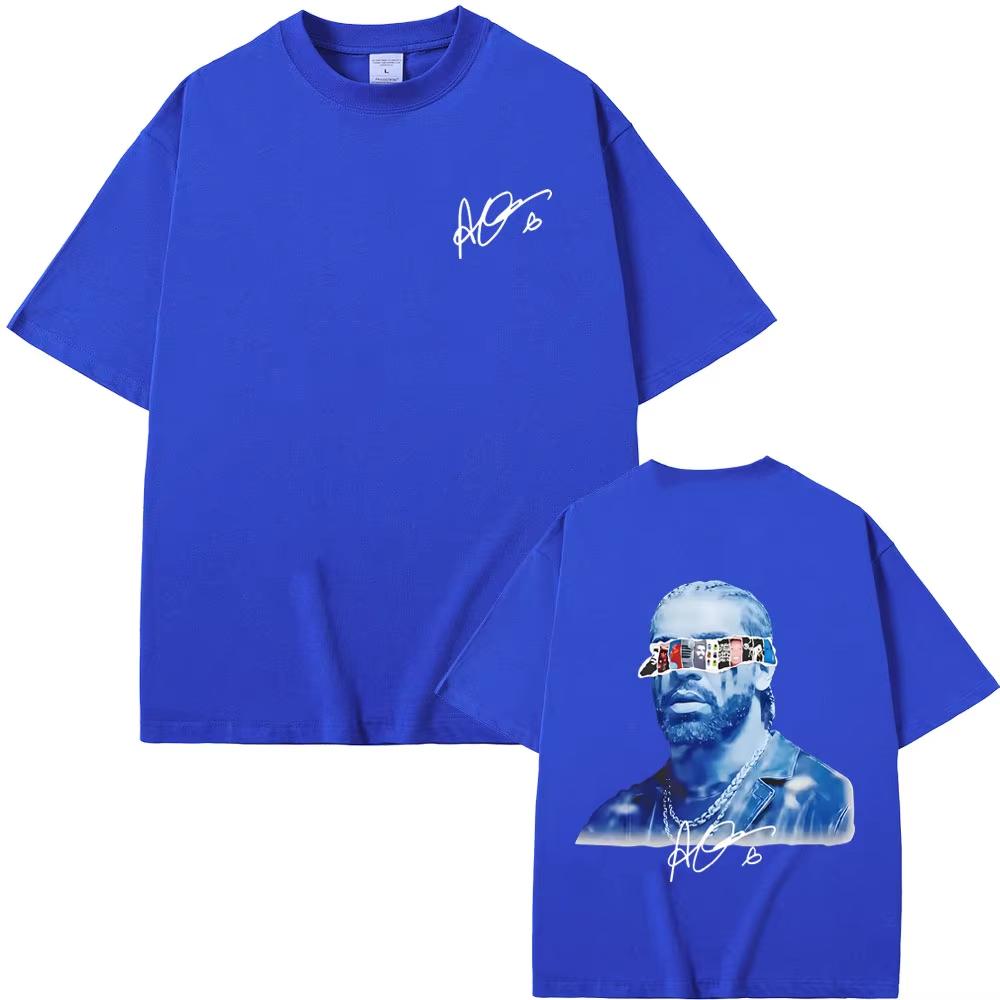 2026 T-shirt Grafica Rapper Drake Stampa Copertina Album ICEMAN T-shirt Uomo Donna Moda Hip Hop Streetwear T-shirt Oversize Manica Corta Abbigliamento Casual