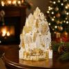 Hot Stamping Christmas Greeting Card Hollow Paper Carving Popup Card  Holiday Greeting