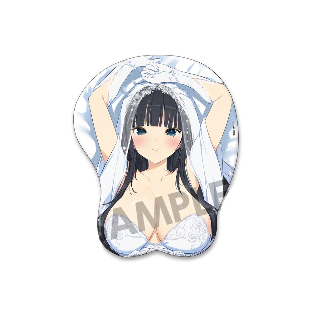 Senran Kagura Original Illustration Oppai Mousepad: Ikaruga Wedding Ver.