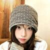 Women S Korean Style Star Pattern Slouch Beanie Vintage Versatile Cold Hat